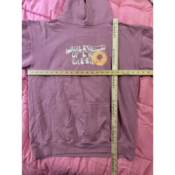 Brothers Marshall Hoodie Surf Graphic Pink Pullover Size L Y2K Beach Vibes - Picture 6 of 7